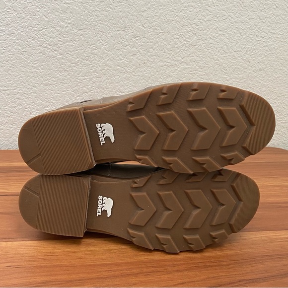 SOREL NL3719-005 Emelie Chelsea Waterproof Booties in  Quarry Gray/Taupe Size 7 - Picture 5 of 16